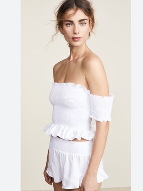 Peixoto Nina Top in White and Size Small